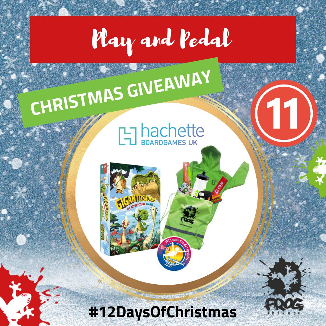 Frog Bikes (@frogbikes) on Twitter photo 𝐃𝐚𝐲 𝟏𝟏 #12DaysOfChristmas 'Play and Pedal' Competition! #Win an exciting adventurous board game with Hachette Board Games UK & Frog Bikes!
👉 TO ENTER: Like this post, comment with the 🌟 emoji, follow @FrogBikes and <a href="/HachetteBGUK/">Hachette Boardgames UK</a>
T&Cs: ow.ly/xmMJ50UbS9T
#FrogBikes 𝐃𝐚𝐲 𝟏𝟏 #12DaysOfChristmas 'Play and Pedal' Competition! #Win an exciting adventurous board game with Hachette Board Games UK & Frog Bikes!
👉 TO ENTER: Like this post, comment with the 🌟 emoji, follow @FrogBikes and <a href="/HachetteBGUK/">Hachette Boardgames UK</a>
T&Cs: ow.ly/xmMJ50UbS9T
#FrogBikes