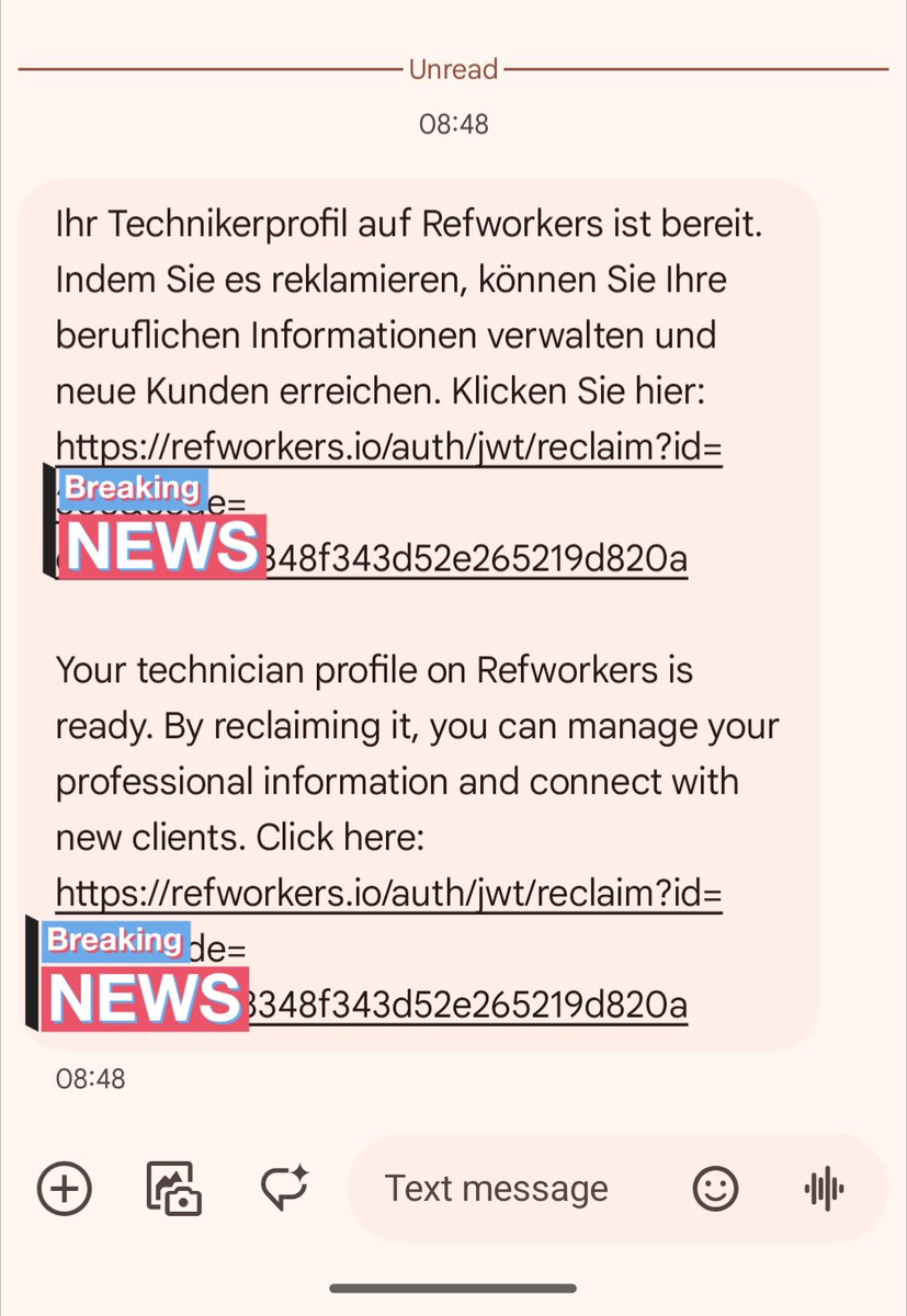 Twilio is easy to implement but expensive. We are working on our app to bypass the need for SMS. All referenced technicians on <a href="/refworkers/">Refworkers</a> have received this SMS in their respective country's language.