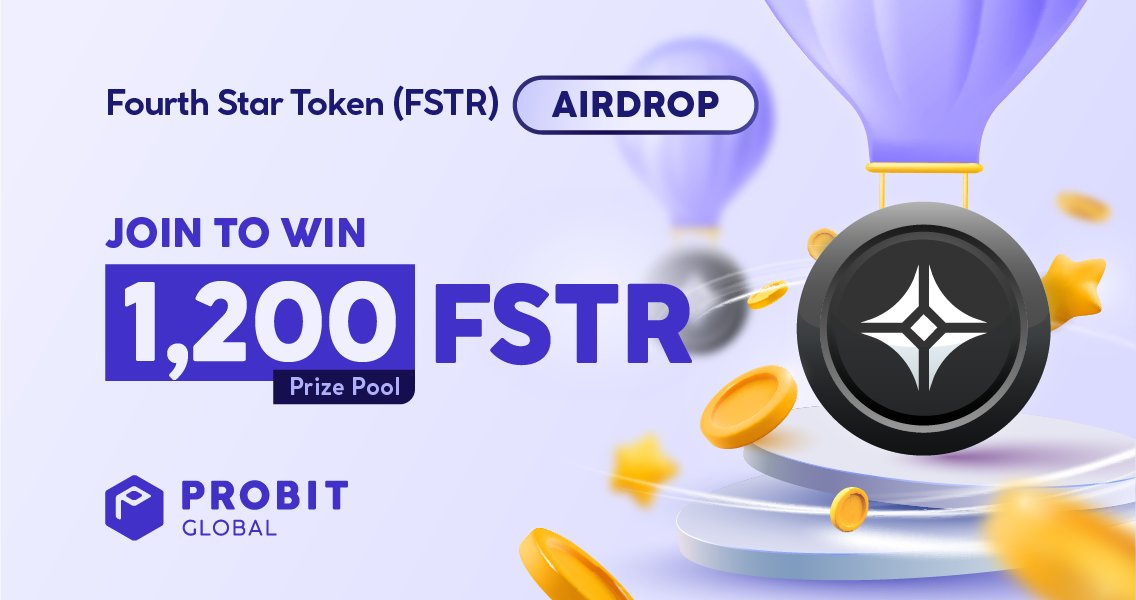 ProBit Global (@probit_exchange) on Twitter photo ๐ฅณPROBIT GLOBAL x Fourth Star Token ( $FSTR) Airdrop is LIVE! ๐
Complete simple tasks and win FSTR:
๐Social Media Airdrop - 700 FSTR Airdrop for 200 winners:
1โฃFollow <a href="/ProBit_Exchange/">ProBit Global</a> & <a href="/FourthStarHQ/">Fourth Star</a> on X
2โฃFollow ProBit Global (probit-exchange.medium.com) & Fourth Star Token ๐ฅณPROBIT GLOBAL x Fourth Star Token ( $FSTR) Airdrop is LIVE! ๐
Complete simple tasks and win FSTR:
๐Social Media Airdrop - 700 FSTR Airdrop for 200 winners:
1โฃFollow <a href="/ProBit_Exchange/">ProBit Global</a> & <a href="/FourthStarHQ/">Fourth Star</a> on X
2โฃFollow ProBit Global (probit-exchange.medium.com) & Fourth Star Token