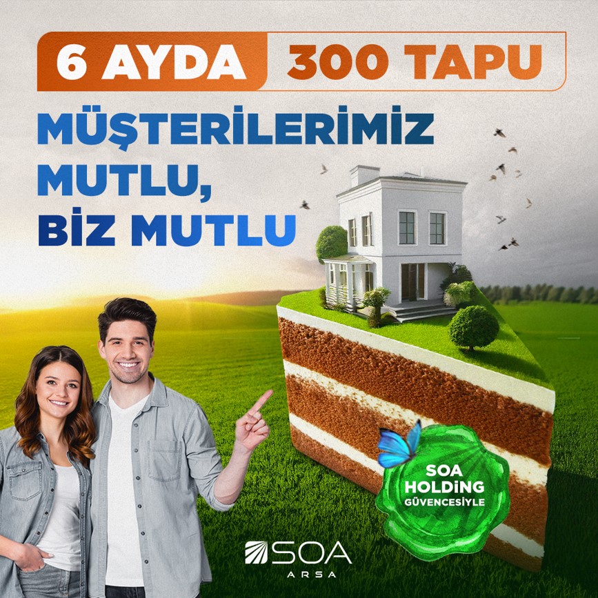SOAArsa's tweet photo. Bu başarı, bizlere duyduğunuz güvenin eseri. SOA Arsa olarak tapularını teslim alan tüm müşterilerimize “Hayırlı olsun.’’ diyoruz.

#SOAarsa #SoaHoldingGüvencesiyle
#HayalinizdekiArsa #Emlak #ArsaSeçenekleri #ArsaYatırımı #KonutYatırımı #Gayrimenkul #YatırımınZamanı https://t.co/YJgYlmWnkq