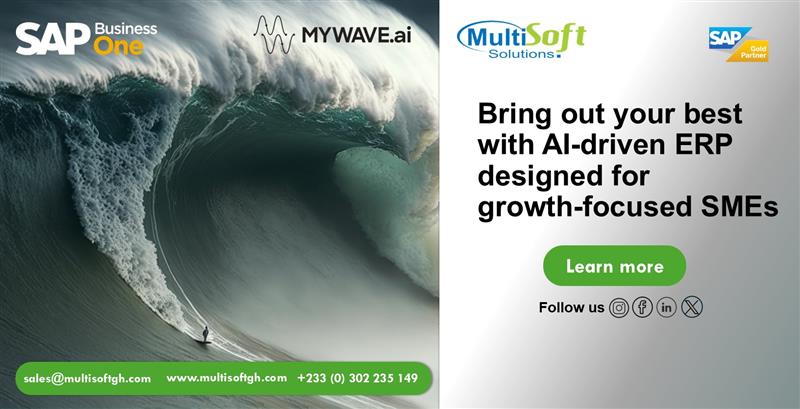 multisoftsolgh's tweet image. Just like a surfer understands the value of riding the perfect wave, your business thrives on seizing the right opportunities.
#SAPBusinessOne
#MyWave.ai
#MultisoftSolutions
#ERPforSMEs
#SoftwareSolutions
#ERPSolutions
#GenAi