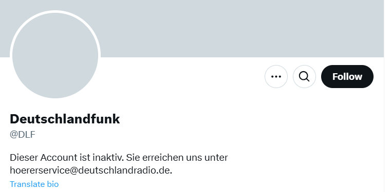 nite71's tweet photo. @WDRaktuell Amüsant fand ich einen Beitrag, den ich im Deutschlandfunk gehört hatte, über die Frage, wie man dafür sorgen könne, nicht nur in der eigenen Bubble zu bleiben...
Wenn es nicht so traurig wäre, hätte es Comedy-Potential!
#ServiceJournalismus #WatchdogFunktion https://t.co/iGj6m4JqrH