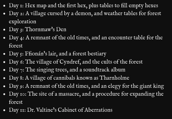If you haven't got in on my serialised advent calendar
#ttrpg adventure yet, here's what you're missing. We've got just under two weeks of daily releases left to go, and the price rises every day, so grab it now while it's the cheapest it will ever be!  
loottheroom.itch.io/advent2024