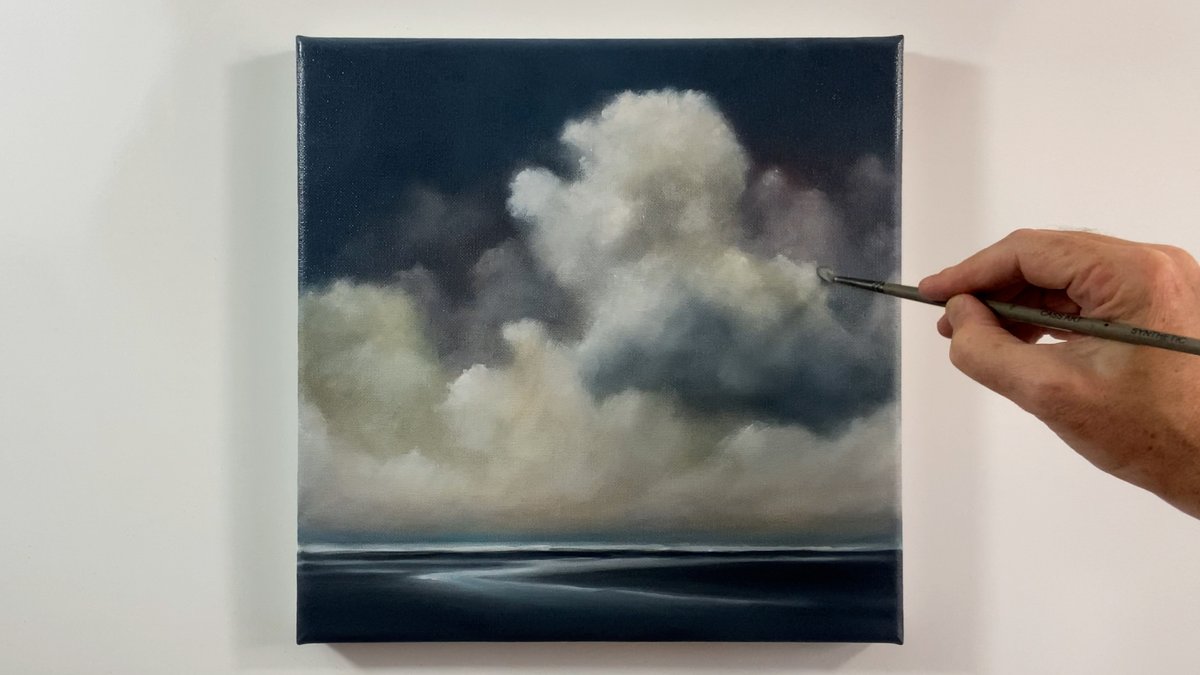 Painting Storm Clouds At Night ★ Step-by-Step Seascape Oil Painting Tuto... youtu.be/I8gK63l2XrA?si… via <a href="/YouTube/">YouTube</a>
