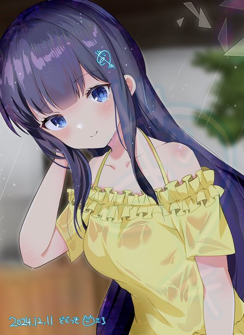 みすみんと雨宿り☔️ #ongeki_art 