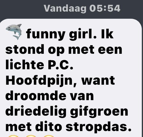 Vanmorgen kreeg ik een berichtje van de volgende #P.C.Hooftprijs winnaar binnen ✍🏽😄😍😂#maartenthart