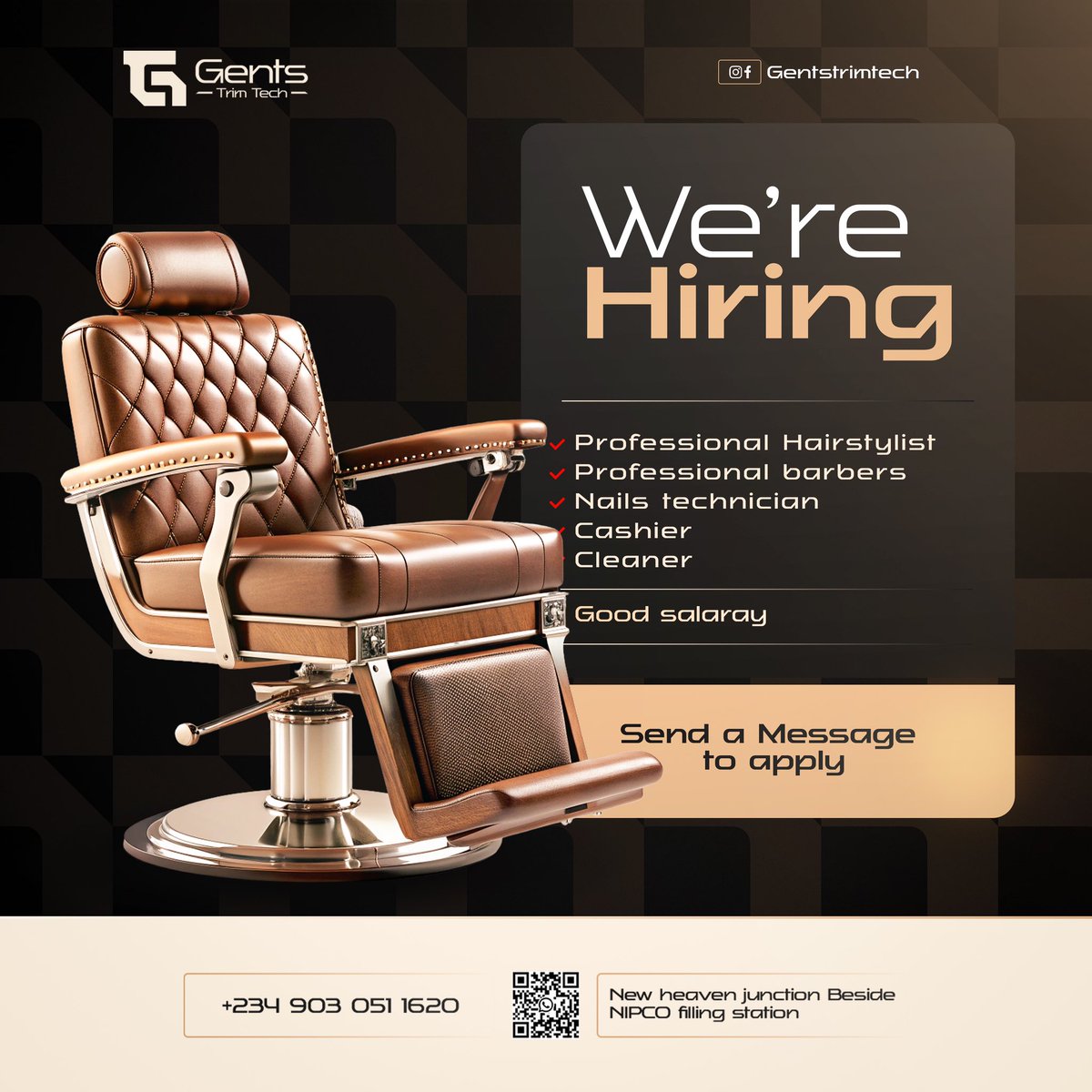 Zaro_graphics's tweet photo. I designed this flyers for a new barbing salon as part of their brand identity project. I thoroughly enjoyed every moment working on this🥰

What are your thoughts about this design?
#flyer #salon https://t.co/AE89LNVQsp