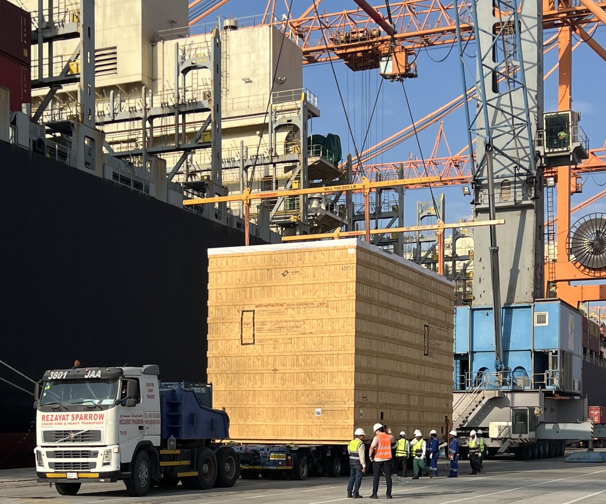 Our subsidiary in KSA, Gulf Stevedoring Contracting Co. successfully handled the largest breakbulk shipment at our terminal in Jubail Commercial Port. The cargo arrived on MSC LAURENCE and package weighted 69 tons. We offer direct inland connections to Eastern Province &amp; Riyadh.