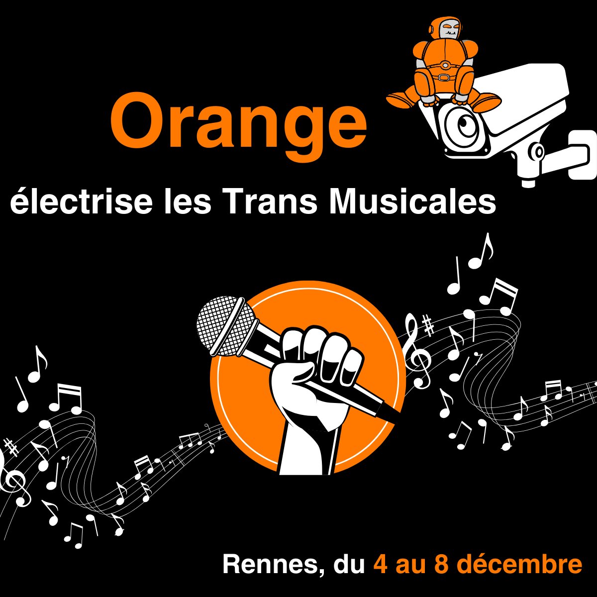 🎶 Orange innove aux Trans Musicales 2024 !
Grâce à des capteurs 3D et à l’IA, nous avons sécurisé les flux de 15 000 festivaliers chaque soir. Technologie et rythme au rendez-vous ! 🎉

#orangeestla #transmusicales #innovation