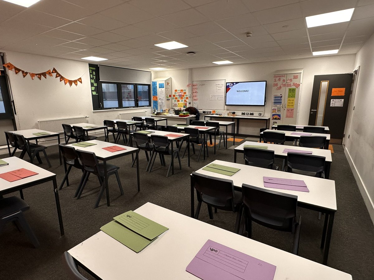 All set up ready to start  Assessment Week. Looking forward to meeting group 22! @WHSdog <a href="/WhitmoreHigh/">Whitmore High School</a>