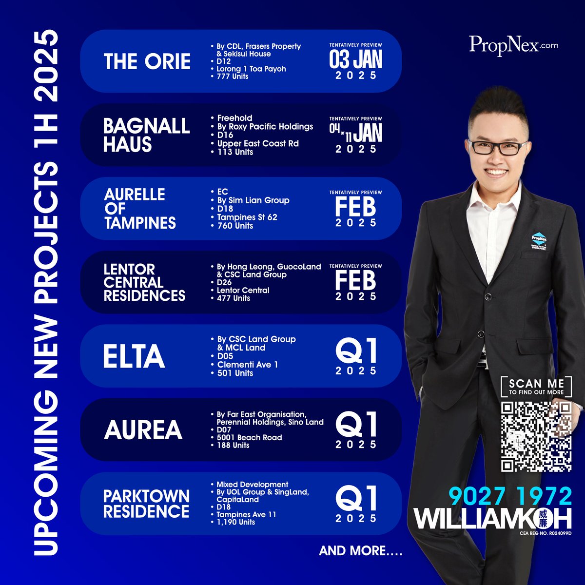 GuruSg's tweet photo. Are you ready for the upcoming new launches in Q1 2025?

PM me to find out which one suits you best!

William Koh 

#HomeWithWilliamKoh #newlaunch2025 #WilliamKoh #newlaunch #realestate https://t.co/NRPoGfWRtL