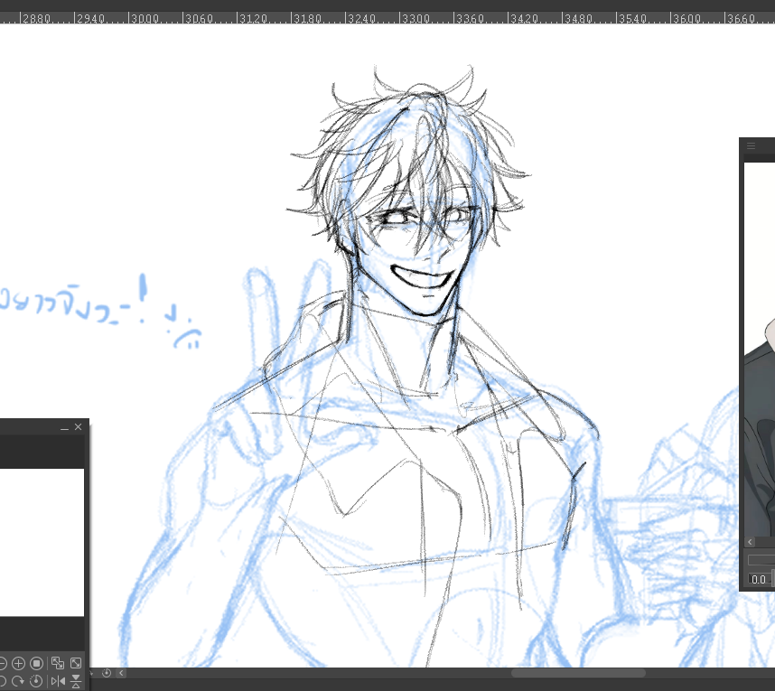 Hehe~✌️💙 #五条悟 #gojosatoru #jjk #wip