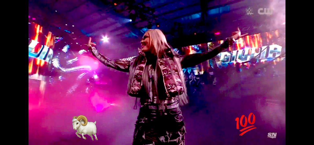 polypatsfan91's tweet photo. @giulia0221g  celebration entrance on @WWENXT 🔥🔥🔥🔥🔥🔥🎌🐐🎤soon to be @WWENXT Woman’s champion when he slays Rox at NYE La puts a big ! and starts the Age of Giulia  #GiuliaEra The beautiful Madness is taking home the Gold on Jan 7 book it Get ready for that iconic finger point NXT title 👈 pic with the game Triple h #NEWERA her NXT #LockerRoomLeader  #GOAT_イブ1億回チャレンジ 🐐🎌🤩🤩🤩🤩🤩👑#TribalQueen #AcknowledgeHer ☝🏾  #ClaimingTheThrone BOWDown  @TripleH is Kighting Giulia as UNDISPUTED @WWENXT Womans champion at NYE #UndisputedBestonthe Planet NO debate  #NxTakeover #NXT @WWE