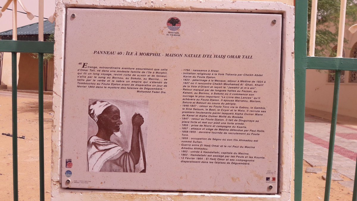 Elndiaye221's tweet photo. PANNEAU 40 : ÎLE À MORPHIL - MAISON NATALE D'EL HADJ OMAR TALL

Halwar est le village de naissance de Cheikh Oumar Foutiyou Tall (1797-1864), Il se situe dans le département de Podor (nord) et dans la région de Saint Louis. 

#NaturePhotograhpy #foryoupageviralシ゚ #Senegal https://t.co/NHX8Fila1N