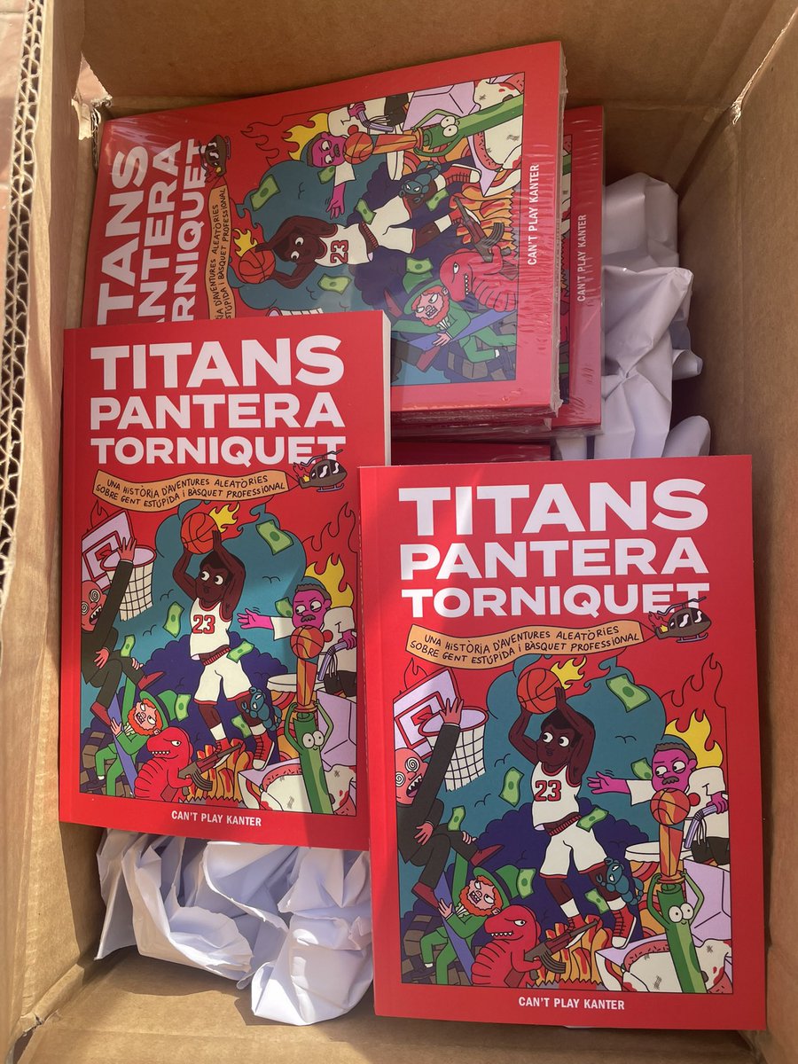 Com expliquem al pod d’aquesta setmana hem escrit un puto llibre. És el de la foto de sota. Es diu “TITANS.PANTERA.TORNIQUET.” i està molt malament que ho diguem nosaltres, però és molt divertit.