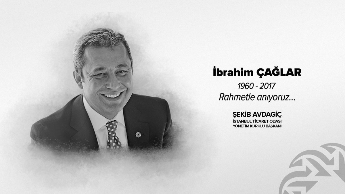 Bugün, İstanbul iş dünyamıza değerli katkılar sunan kıymetli dostum merhum İbrahim Çağlar’ın aramızdan ayrılışının 7. yıl dönümü... 

İbrahim Çağlar, İstanbul Ticaret Odası Başkanı olarak yalnızca iş dünyamıza değil, gönül dünyamıza kattığı değerlerle de unutulmaz bir iz