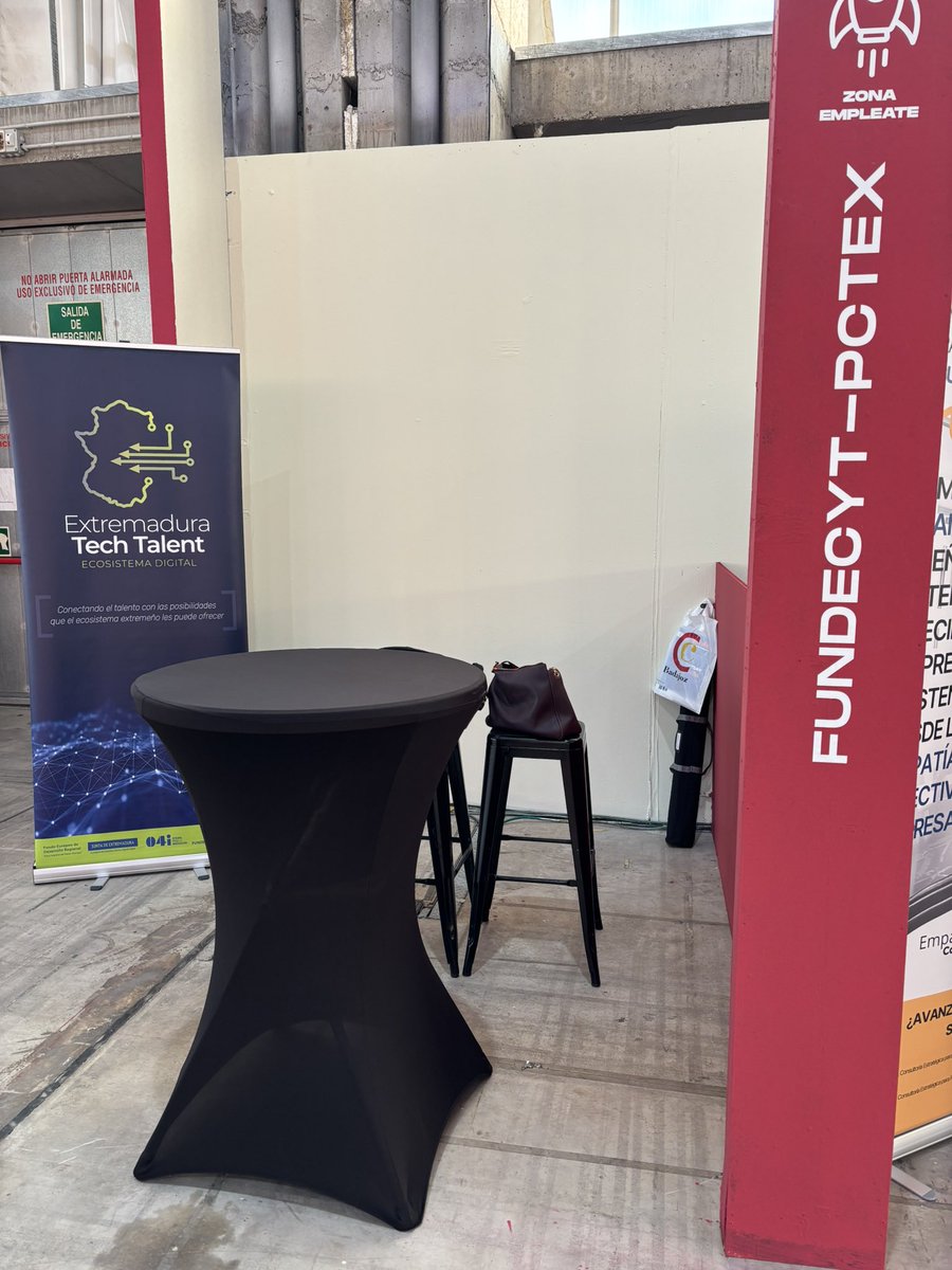 Hoy en #TALENTDAY con Extremadura Tech Talent, si estáis por aquí, acercaros al stand para conocer las ofertas de empleo que empresas extremeñas tienen activas <a href="/FundecytPCTEX/">FUNDECYT-PCTEX</a> <a href="/CamaradeBadajoz/">Cámara de Comercio de Badajoz</a>