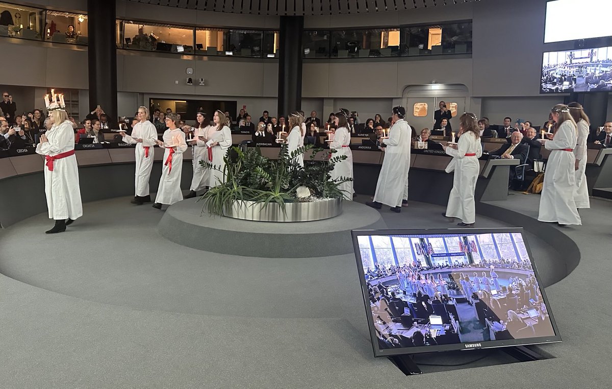 Bjørn Berge (@dsgbjornberge) on Twitter photo What a wonderful surprise this morning at our CM Meeting in Strasbourg 👏🙏 A big thank you to the Nordic countries for the beautiful Santa Lucia! <a href="/SwedeninCoE/">Sweden in CoE</a> <a href="/NorwayCoE/">NorwayCoE</a> <a href="/FinlandCoE/">Finland in the Council of Europe</a> <a href="/IcelandCoE/">Iceland at CoE 🇮🇸</a> <a href="/DanishMFA/">Denmark MFA 🇩🇰</a> What a wonderful surprise this morning at our CM Meeting in Strasbourg 👏🙏 A big thank you to the Nordic countries for the beautiful Santa Lucia! <a href="/SwedeninCoE/">Sweden in CoE</a> <a href="/NorwayCoE/">NorwayCoE</a> <a href="/FinlandCoE/">Finland in the Council of Europe</a> <a href="/IcelandCoE/">Iceland at CoE 🇮🇸</a> <a href="/DanishMFA/">Denmark MFA 🇩🇰</a>