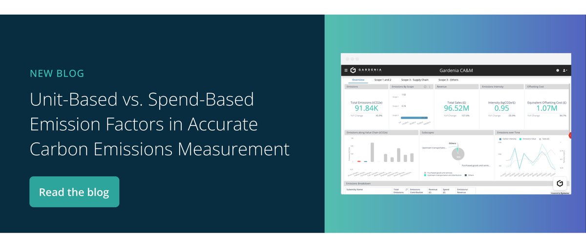 Selecting the right emission factor is a crucial step in the emissions calculation process. 

In our latest blog we look at the trade-offs between unit-based and spend-based emission factors and when companies should consider using each.

🔗eu1.hubs.ly/H0fhdT_0