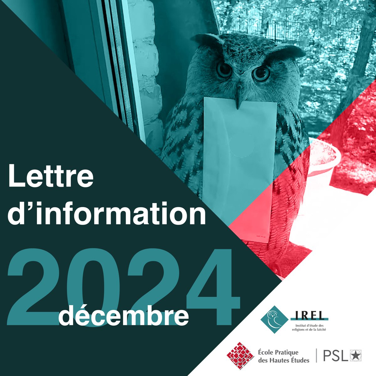 📩 La lettre d'information de l'IREL est disponible !
📜 Conférences de l'IREL
🗓️ Journée d'étude LEM / IREL
📝 Séminaire commun IISMM / IREL
📚 Mercredis de l'IREL
💡 Événements autour des #religion s et de la #laïcité
🌐 Actualités du site EUREL
👉 urls.fr/1QYomh
