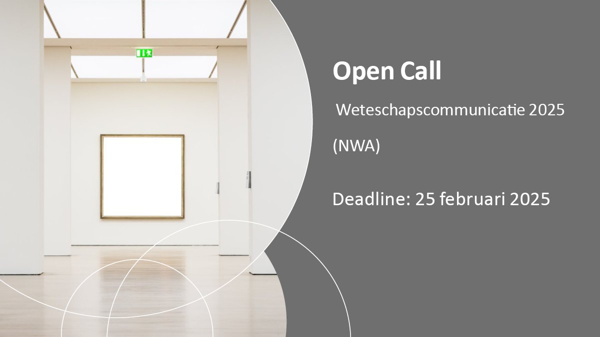 Met wetenschapscommunicatieprojecten de verbinding tussen wetenschap en samenleving sterker maken? Er is een nieuwe WECOM-call opengesteld voor aanvragen.

Lees meer: nwo.nl/nieuws/call-op…