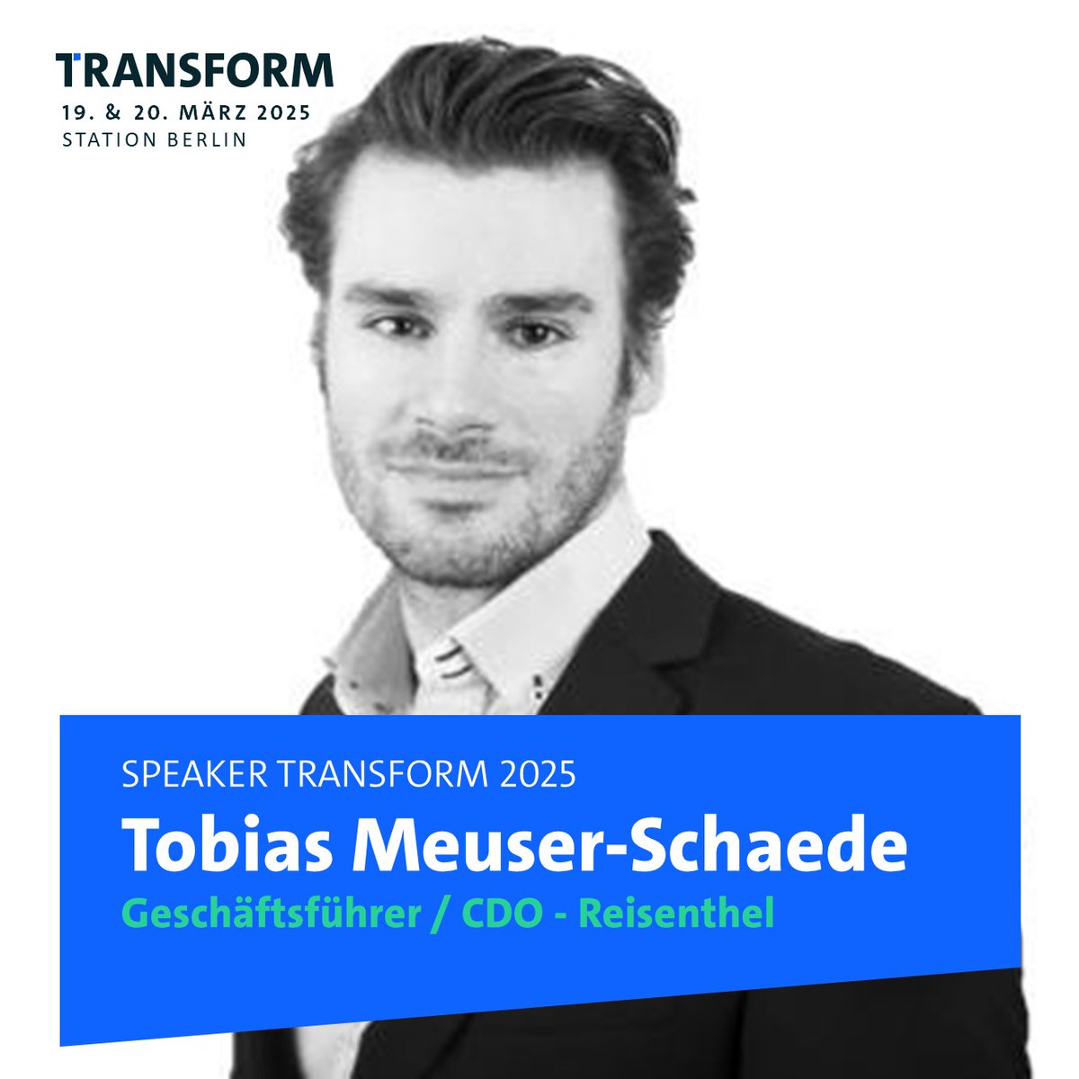 transform_show's tweet image. Als Geschäftsführer und Chief Digital Officer (CDO) treibt Tobias Meuser-Schaede die #DigitaleTransformation von Reisenthel voran und sorgt für zukunftsfähige Innovationen.

Wir freuen uns, ihn als Speaker der #TRANSFORM25 anzukündigen!

🎟️ Tickets unter transform.show/unsere-tickets