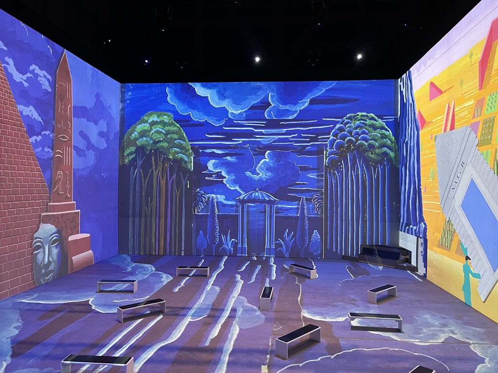 I was lucky enough to get a glimpse of the amazing David Hockney exhibition <a href="/factoryintl/">Factory International</a> 
It’s on until the end of January..
More on <a href="/BBCNWT/">BBC North West</a>
