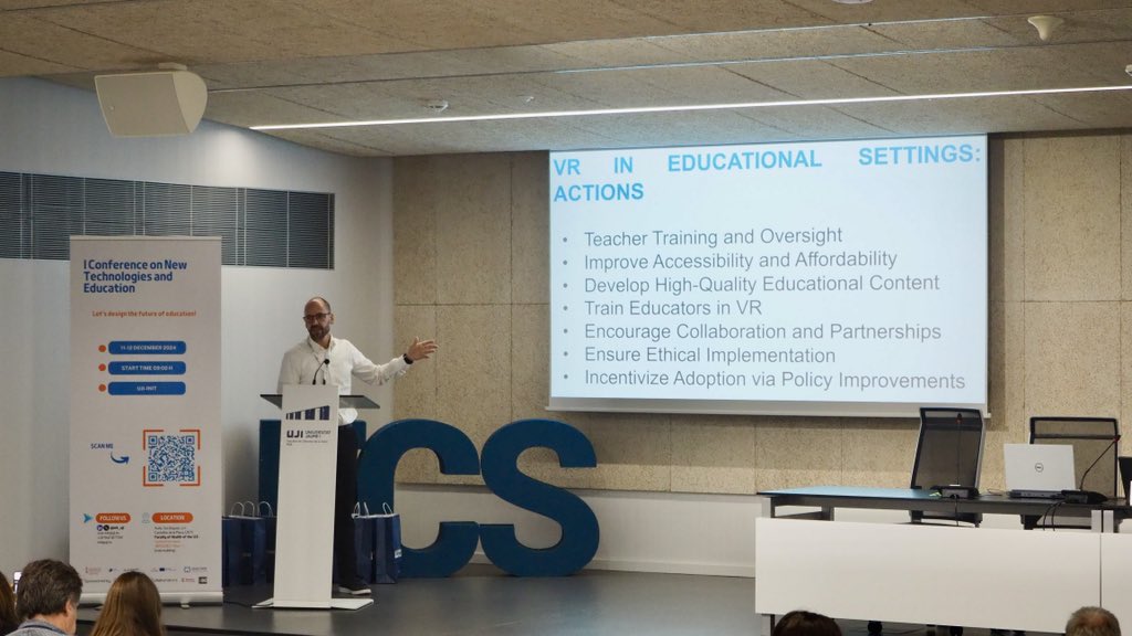 <a href="/INIT_UJI/">INIT</a> <a href="/brainstorm3d/">Brainstorm</a> Kleovoulos Stylianou and Rubén García explore the #ethical implications of implementing #XR in learning environments.

💡They highlight the balance between innovation, privacy, and inclusivity, emphasising equal access to immersive tools and the protection of student data.