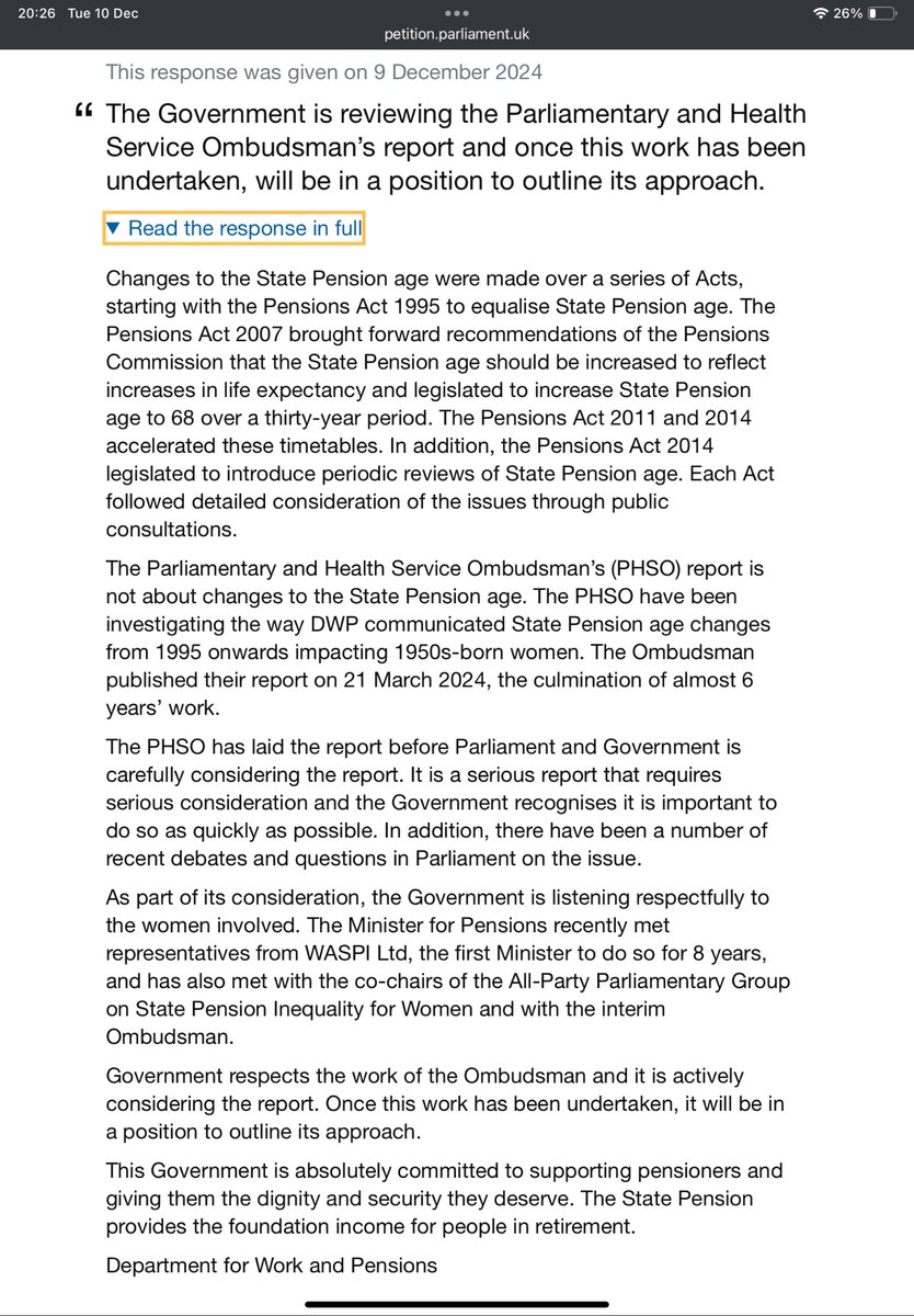 Note to <a href="/leicesterliz/">Liz Kendall</a>, <a href="/EmmaforWycombe/">Emma Reynolds for Wycombe 🌹</a> <a href="/Keir_Starmer/">Keir Starmer</a>:  Respect is not shown by “listening” to #WASPI women.  It’s shown by acting swiftly on PHSO recommendations to remedy proven DWP mistakes.  Platitudes don’t cut it.