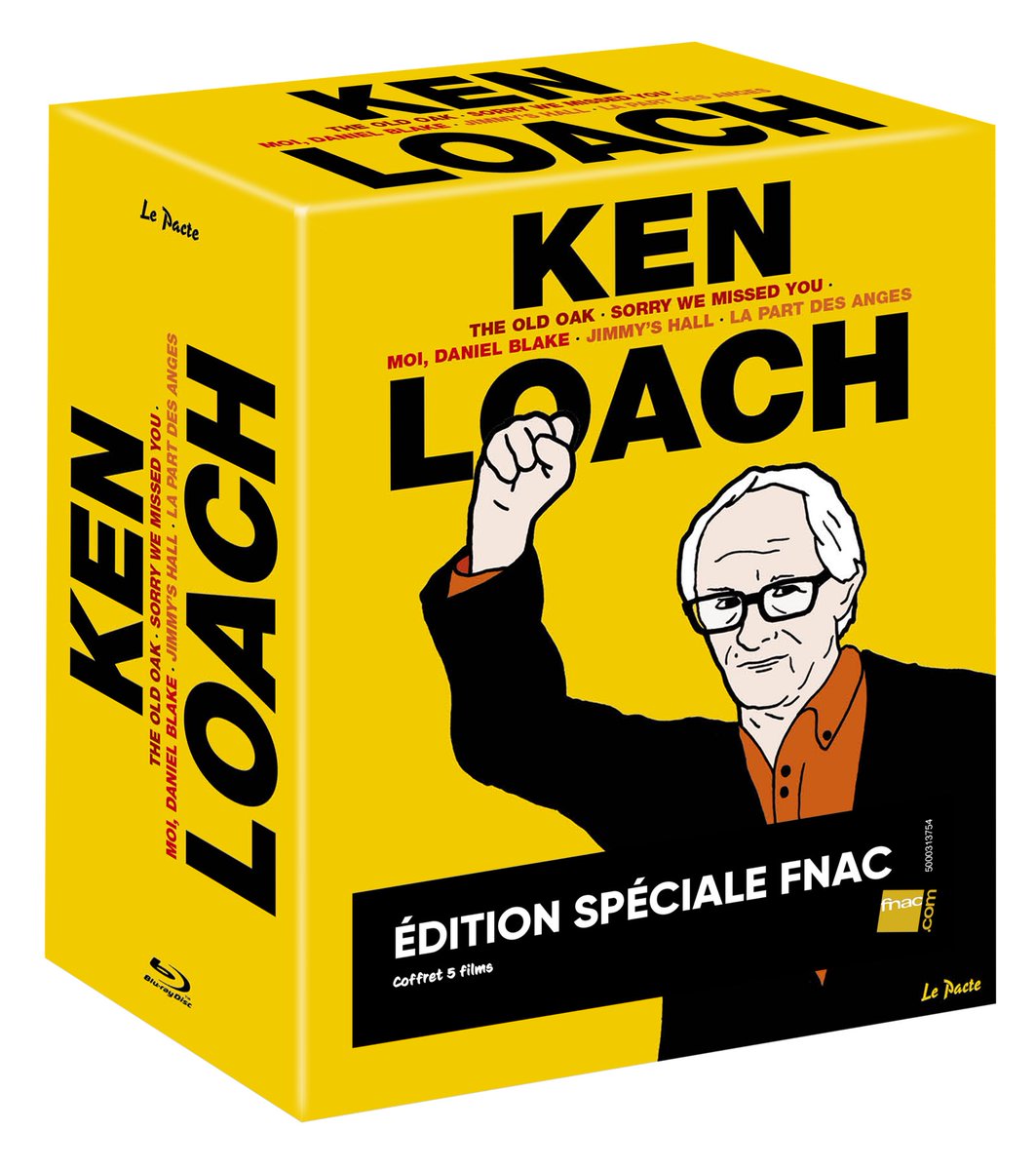 #Concours
2 coffrets Blu-Ray KEN LOACH à gagner (incluant The Old Oak, Sorry we missed you, Moi, Daniel Blake, Jimmy’s Hall et La part des anges).
> RT + FOLLOW pour tenter ta chance jusqu'au 16 décembre à 20h.
> Tirage au sort le 17 décembre.