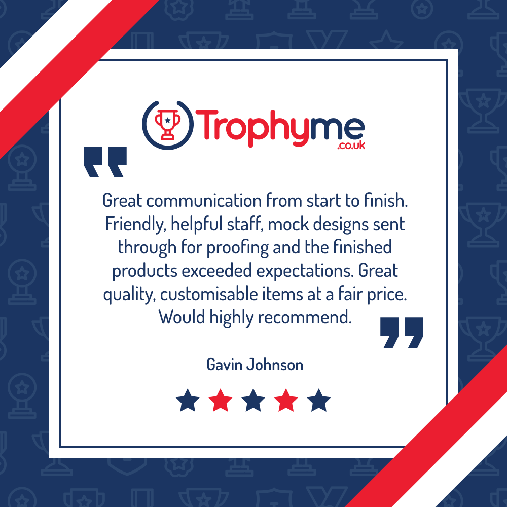 We love reading your reviews 💖

Our friendly team is here to help you bring your trophy design ideas to life with custom mockups! 

#trophy #trophyshop #trophies #awards #celebratesuccess #customtrophies #awardwinning #sportstrophy #sports #winningtrophy #customerreview #review