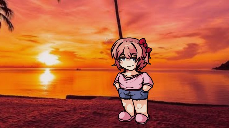 (Comission) Sayori is a chill gal.