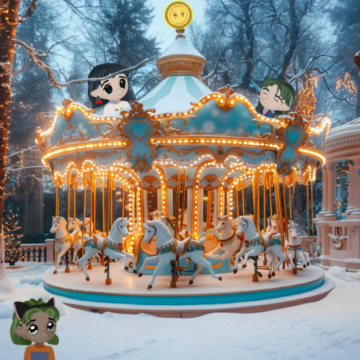 miladymemecoin's tweet photo. 🎠✨ Twinkling lights, frosty air, and the $LADYS winter carousel spinning dreams into reality. Hop on for the ride of a lifetime! 🌙❄️💖 https://t.co/LQEyUoOe9T