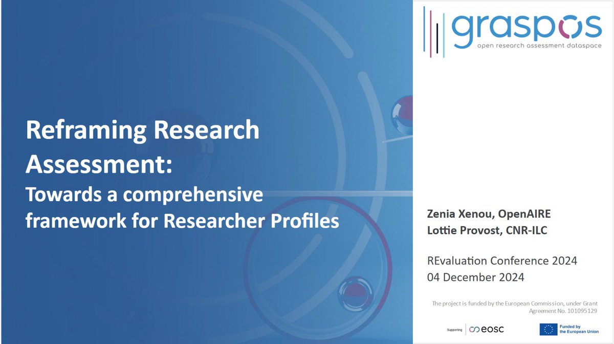 OpenAIRE (@openaire_eu) on Twitter photo We are excited to share that we joined the REvaluation Conference in Vienna from December 4-6, 2024! During the event, Zenia Xenou from #OpenAIRE and <a href="/LottieProvost/">Lottie</a> from the <a href="/CNRsocial_/">CNR Consiglio Nazionale delle Ricerche</a> presented an insightful session on an innovative framework for Researcher Profiles, currently We are excited to share that we joined the REvaluation Conference in Vienna from December 4-6, 2024! During the event, Zenia Xenou from #OpenAIRE and <a href="/LottieProvost/">Lottie</a> from the <a href="/CNRsocial_/">CNR Consiglio Nazionale delle Ricerche</a> presented an insightful session on an innovative framework for Researcher Profiles, currently