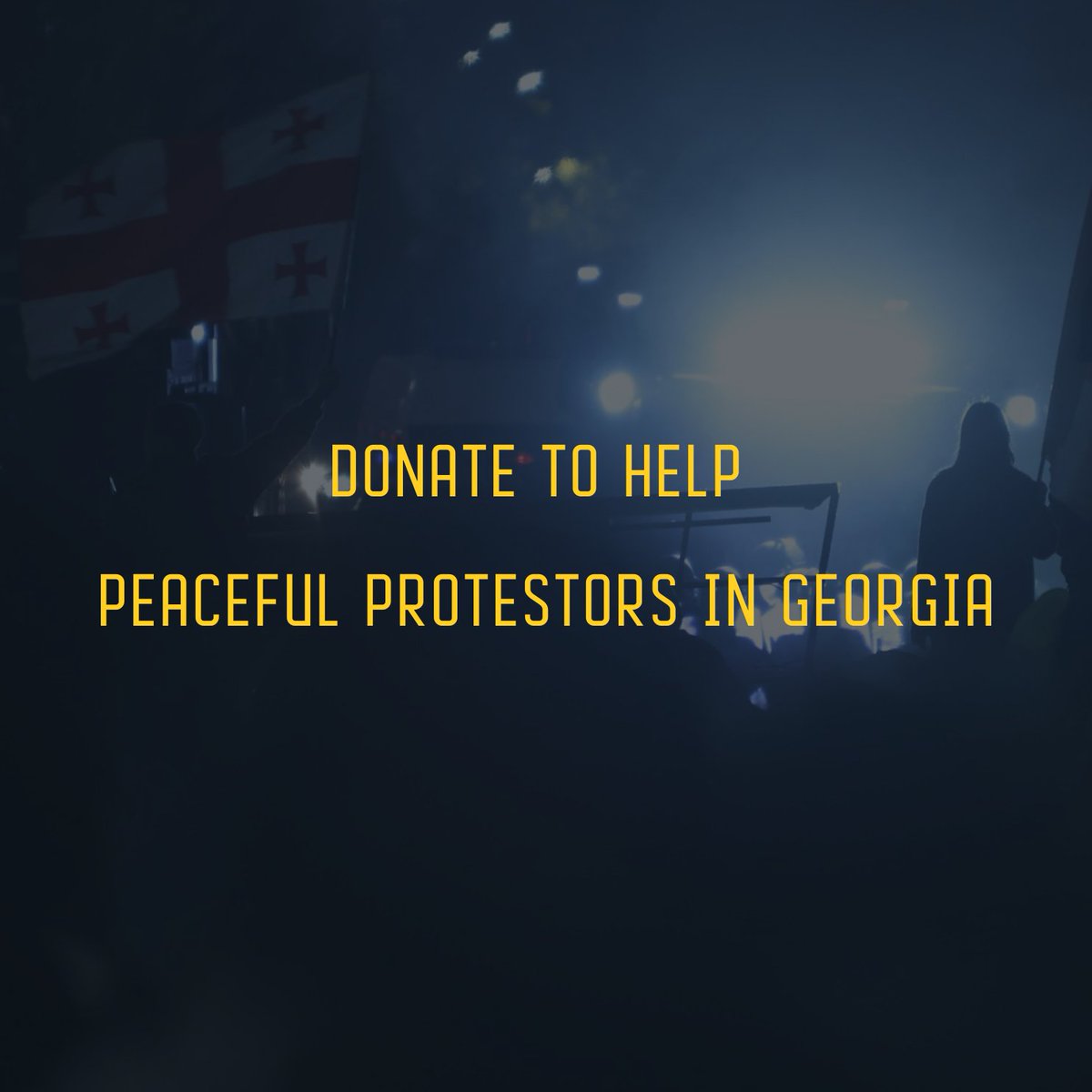 ✊Donate to help peaceful manifestants in 🇬🇪. 

For GEL: #GE41TB7249036080100001
For USD/EUR: #GE85TB7249036180100001
SWIFT: TBCBGE22
Recipient: THE HUMAN RIGHTS HOUSE TBILISI
Description: Donation
PayPal: protection@hrht.ge
#TerrorInGeorgia