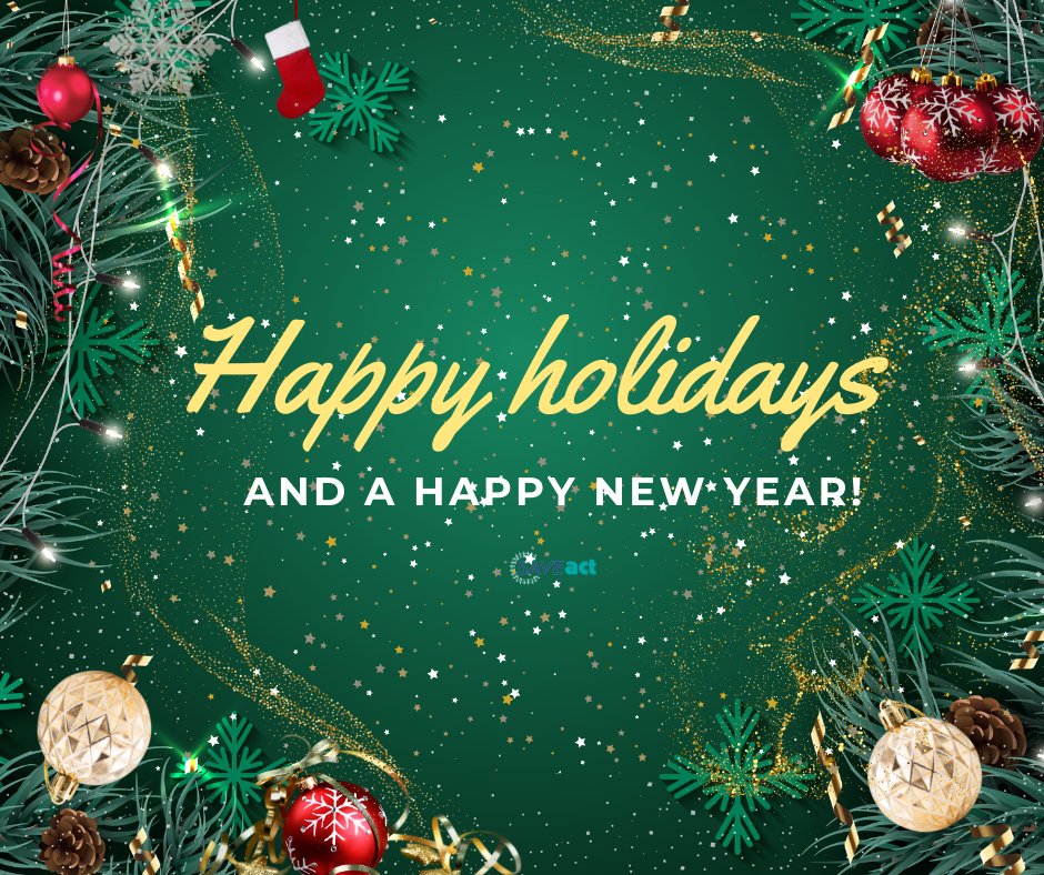 Merry Christmas to those who celebrate! Happy holidays to all our members, funders and partners.