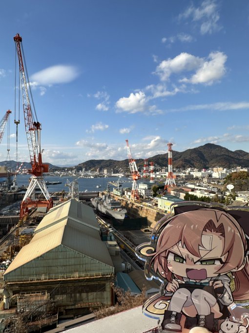 出張終わり弾丸日帰り呉旅行だったよ秋雲先生… 