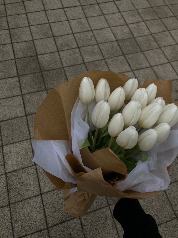 White tulips