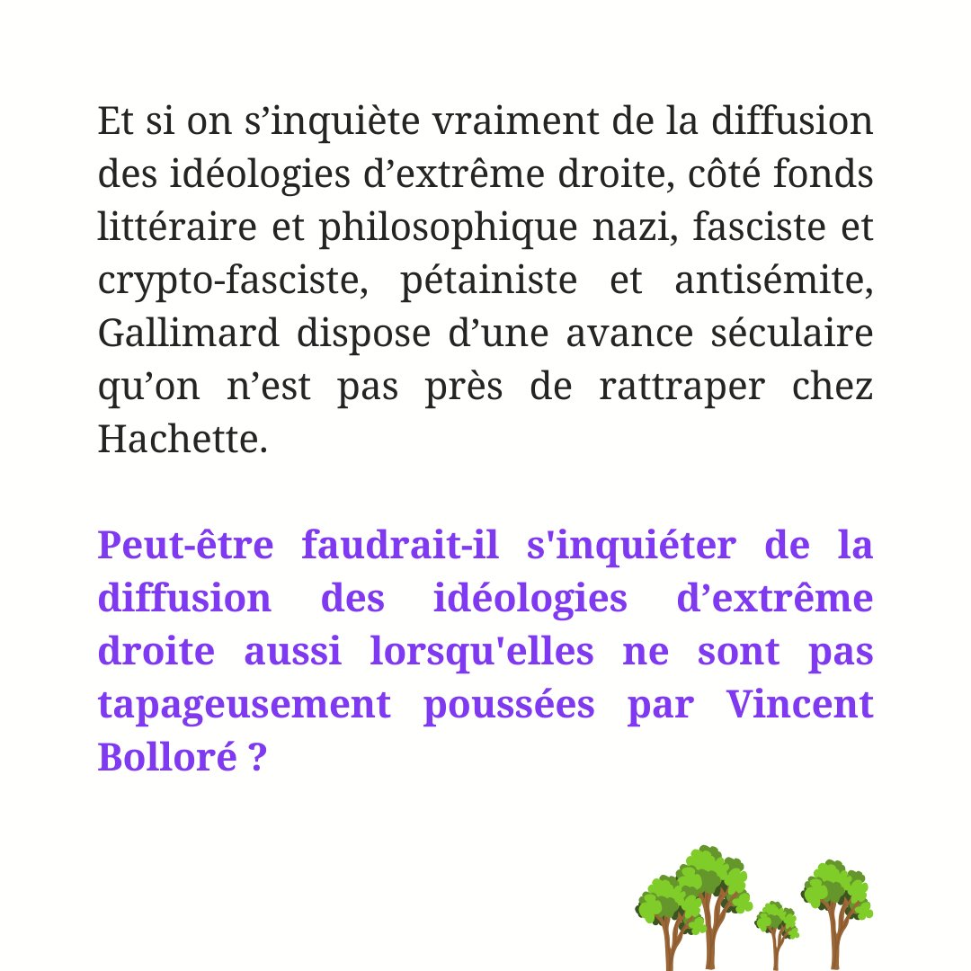 𝐋’𝐚𝐫𝐛𝐫𝐞 𝐪𝐮𝐢 𝐝𝐞́𝐯𝐨𝐢𝐥𝐞 𝐥𝐚 𝐟𝐨𝐫𝐞̂𝐭 est un texte paru le 07/12.
 🌳
« Le rachat d’Hachette par Vincent Bolloré est à l’origine d’une prise de conscience… »
🌳🌳🌳🌳🌳🌳🌳🌳🌳🌳🌳🌳🌳
À lire en intégralité sur Antichambre ⬇️⬇️
agone.org/larbre-qui-dev…