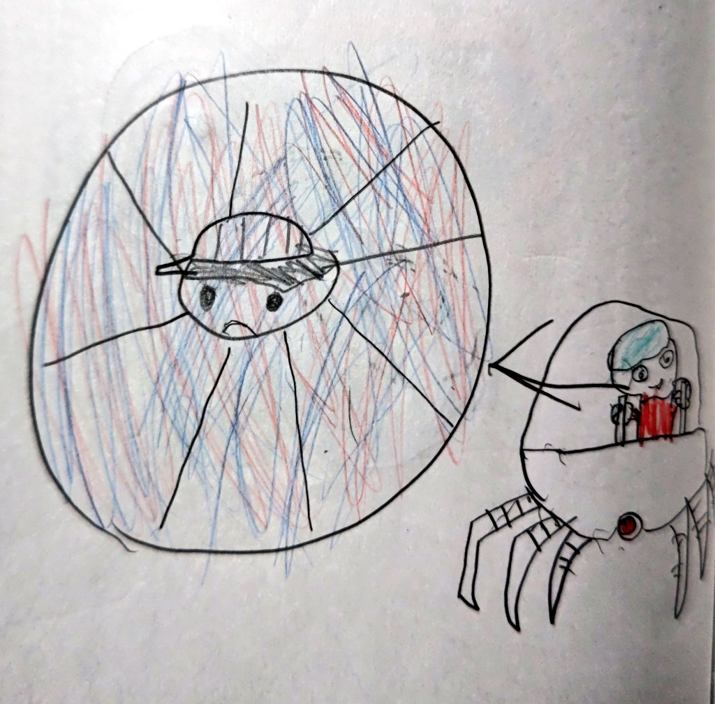 Nagi_evergreen's tweet photo. #MOTHER
#MOTHER2
#マザー
#マザー2
#EarthBound
#EarthBoundZero
息子(9歳)がギーグを描きました。
息子「このえを どうぞ
せかいじゅうに とどけてください」
My son (9 years old) drew pictures of Giegue(Giygas).
"Speed these pictures to all the people of the Earth." https://t.co/U4KJYsOCtZ