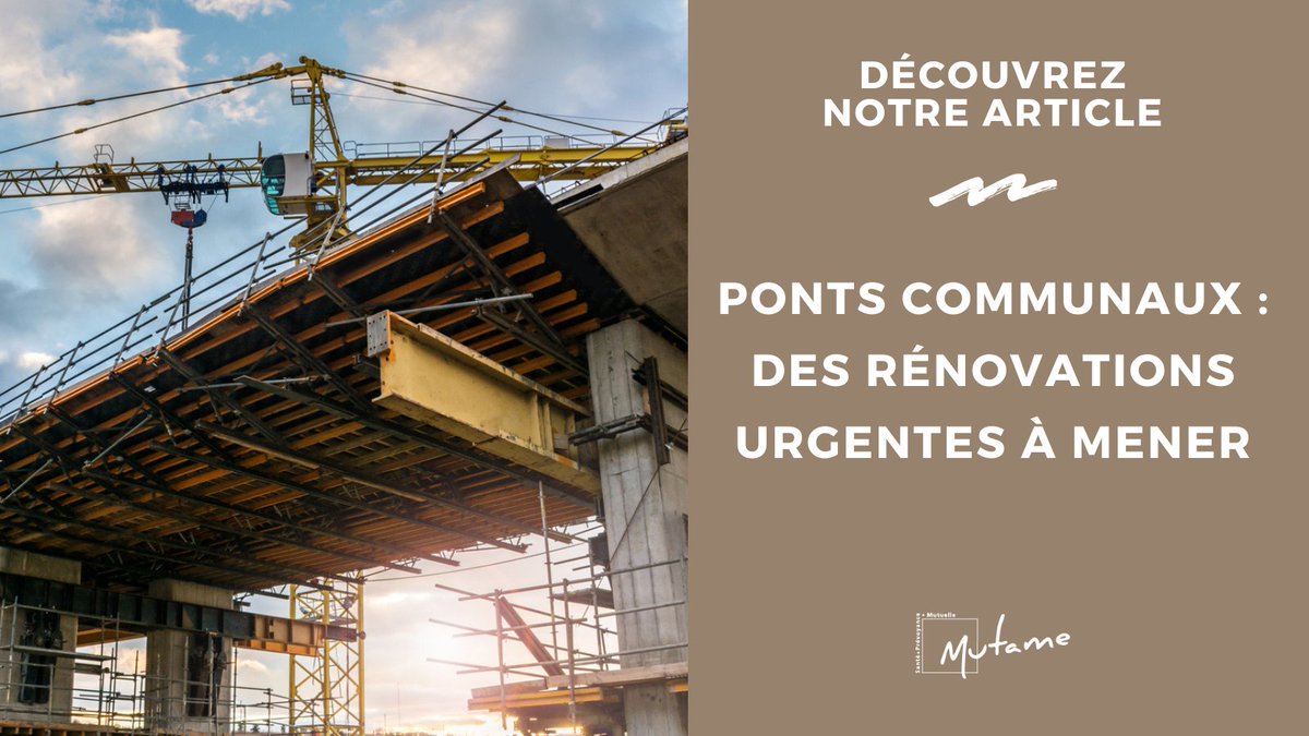 Selon une étude du #Cerema, menée entre 2021 et 2024, seuls 25% des ponts sont en bon état. 1/4 des autres nécessitent des réparations urgentes. On fait le point dans notre nouvelle revue de presse. #rénovation #collterr cutt.ly/veCWeEpf