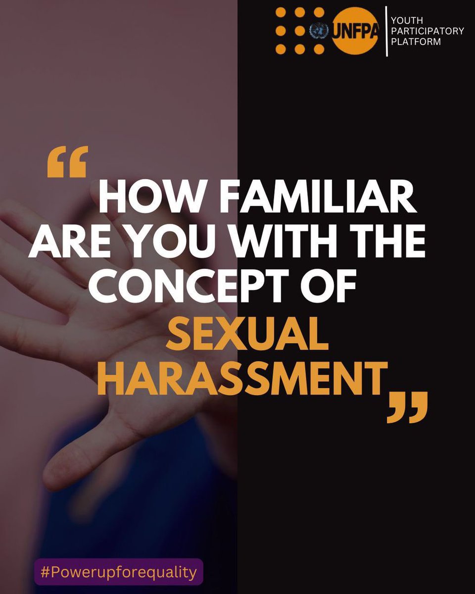 Agnes Edor (@edoragnes) on Twitter photo Are you ready to learn and be informed about the concept of Sexual Harassment??
Join the #PowerUpForEquality campaign to engage in powerful discussions and contents on sexual harassment.
##EndSexualHarrasment
##PowerUpForEquality
<a href="/UNFPANigeria/">UNFPA Nigeria</a> <a href="/UnfpaYPPNigeria/">UNFPA Youth participatory Platform, NIGERIA</a> <a href="/UnfpaYPPNigeria/">UNFPA Youth participatory Platform, NIGERIA</a> Are you ready to learn and be informed about the concept of Sexual Harassment??
Join the #PowerUpForEquality campaign to engage in powerful discussions and contents on sexual harassment.
##EndSexualHarrasment
##PowerUpForEquality
<a href="/UNFPANigeria/">UNFPA Nigeria</a> <a href="/UnfpaYPPNigeria/">UNFPA Youth participatory Platform, NIGERIA</a> <a href="/UnfpaYPPNigeria/">UNFPA Youth participatory Platform, NIGERIA</a>