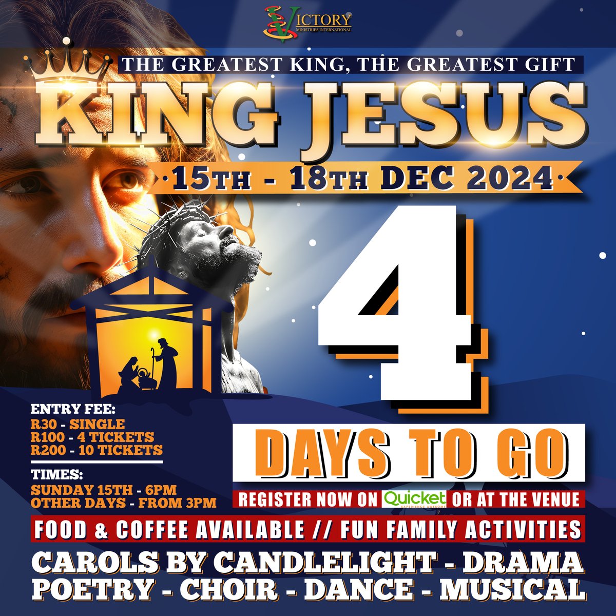 🎉 𝟒 𝐃𝐀𝐘𝐒 𝐓𝐎 𝐆𝐎! 🎉
𝐀𝐫𝐞 𝐲𝐨𝐮 𝐫𝐞𝐚𝐝𝐲 𝐭𝐨 𝐜𝐞𝐥𝐞𝐛𝐫𝐚𝐭𝐞 𝐓𝐡𝐞 𝐆𝐫𝐞𝐚𝐭𝐞𝐬𝐭 𝐊𝐢𝐧𝐠, 𝐓𝐡𝐞 𝐆𝐫𝐞𝐚𝐭𝐞𝐬𝐭