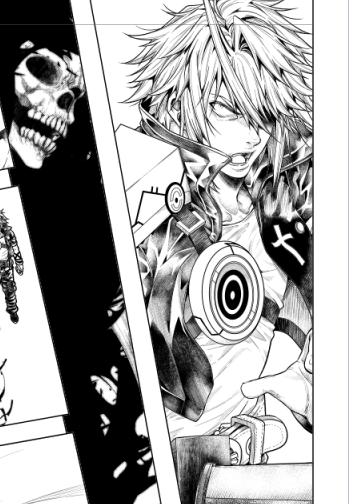 本日の作業、いいツラ描けた。 