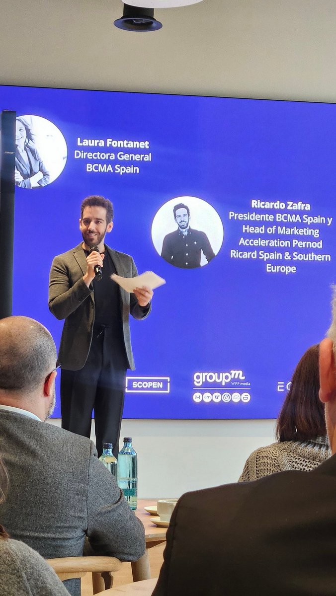 SCOPEN_es's tweet photo. 💡Hoy se presenta la VIII edición del estudio #CONTENTSCOPE de @bcma_spain
Con introducción de @Rmdevega, Laura Fontanet, @ricardozafraper (@Pernod_RicardES) y Melisa Álvarez (@elcorteingles)
En las oficinas de @GroupM_Espana https://t.co/SgPihjmcPA