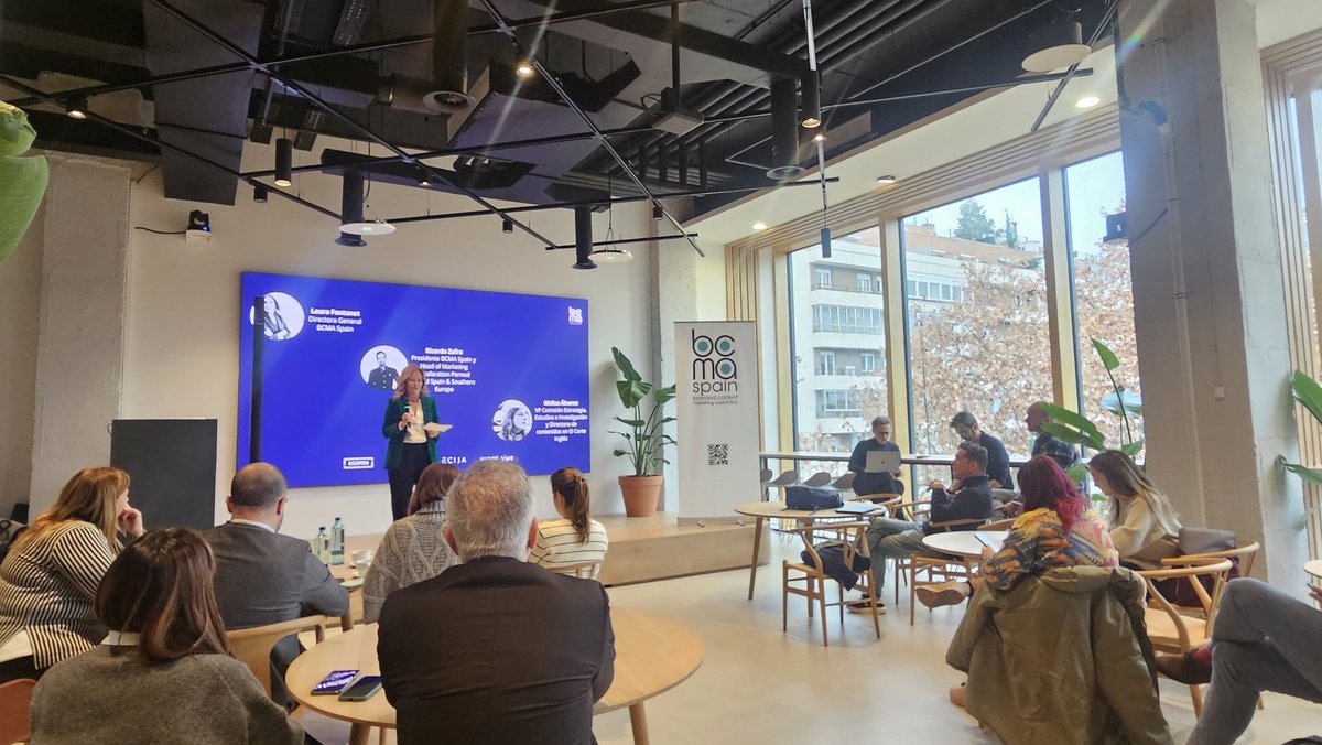 SCOPEN_es's tweet photo. 💡Hoy se presenta la VIII edición del estudio #CONTENTSCOPE de @bcma_spain
Con introducción de @Rmdevega, Laura Fontanet, @ricardozafraper (@Pernod_RicardES) y Melisa Álvarez (@elcorteingles)
En las oficinas de @GroupM_Espana https://t.co/SgPihjmcPA