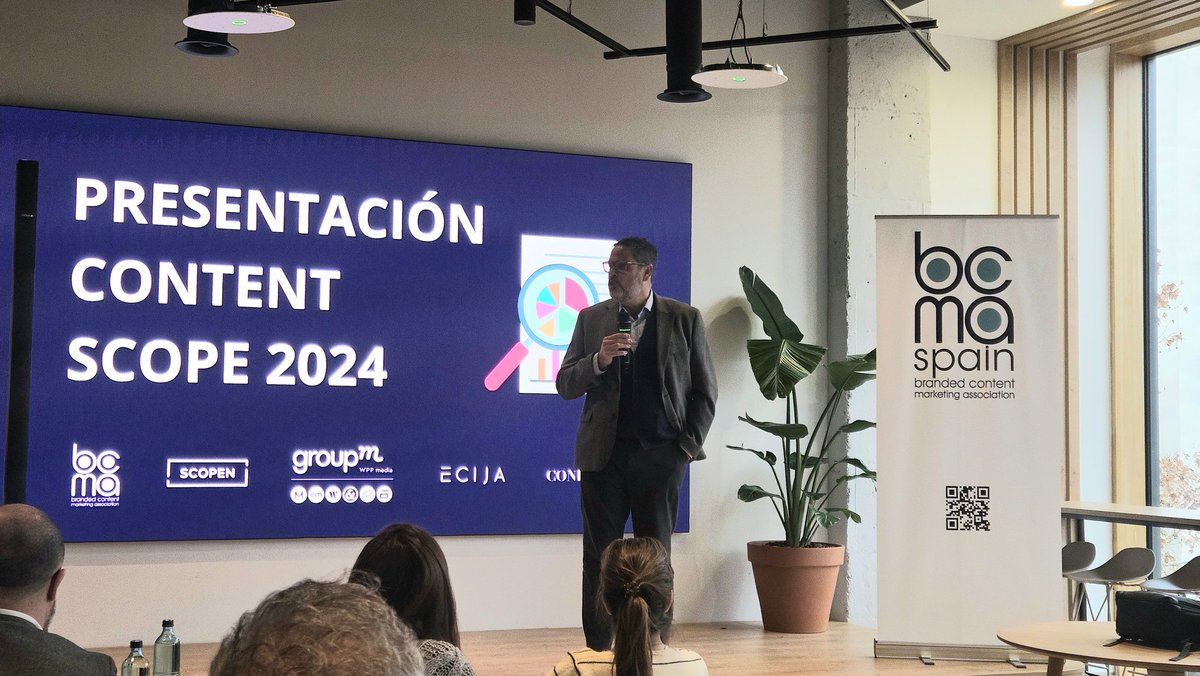 SCOPEN_es's tweet photo. 💡Hoy se presenta la VIII edición del estudio #CONTENTSCOPE de @bcma_spain
Con introducción de @Rmdevega, Laura Fontanet, @ricardozafraper (@Pernod_RicardES) y Melisa Álvarez (@elcorteingles)
En las oficinas de @GroupM_Espana https://t.co/SgPihjmcPA