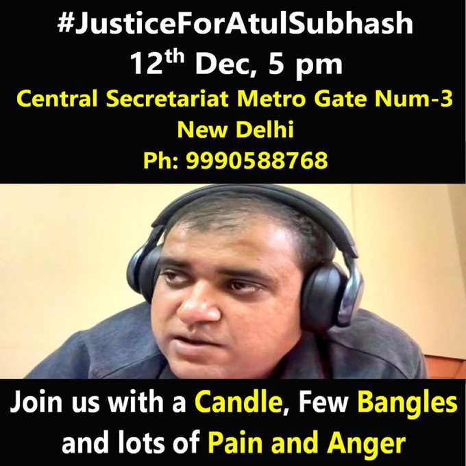 shailendra79751's tweet photo. #JusticeForAtul #NikitaSinghania #BengaluruSuicideCase #AtulSubhash #अतुल_सुभाष https://t.co/cczYSevy90