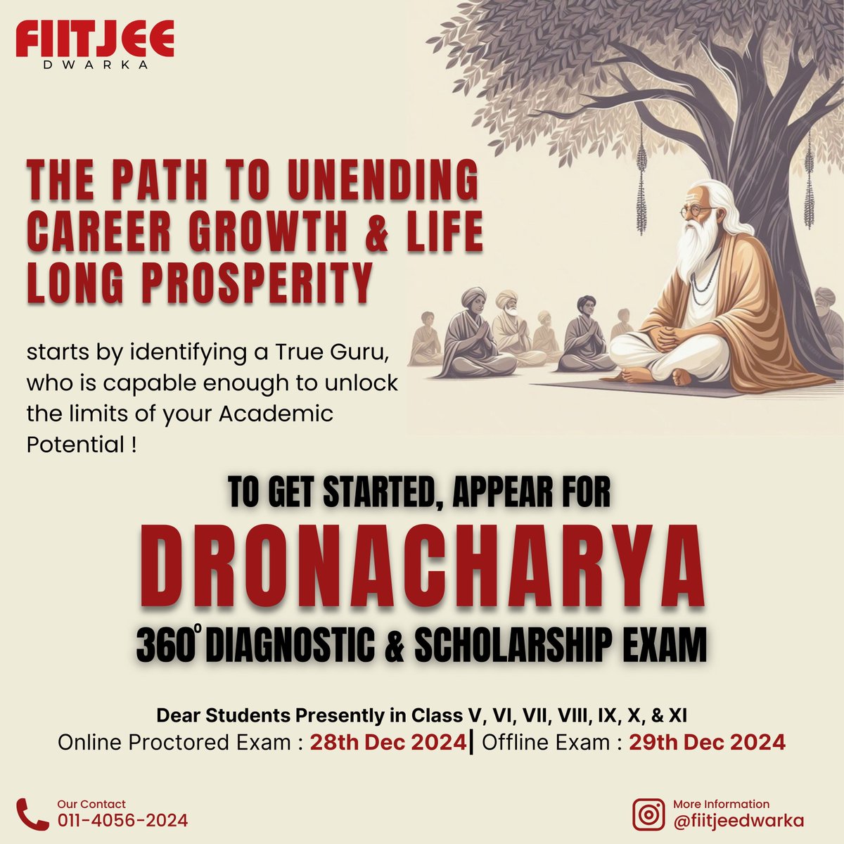 FiitjeeDwarka's tweet photo. Unlock Your Potential with FIITJEE Dwarka! 

Classes V-XI, start with a True Guru! 

📅 DronaCharya 360 Exam
🖥️ Online: 28th Dec | 🏫 Offline: 29th Dec

📍 DWARKA
📞 011-4056-2024
📲 @fiitjeedwarka
#FIITJEEDwarka #DronaCharya360 #CareerGrowth #FIITJEE https://t.co/vdUYeJy3ch