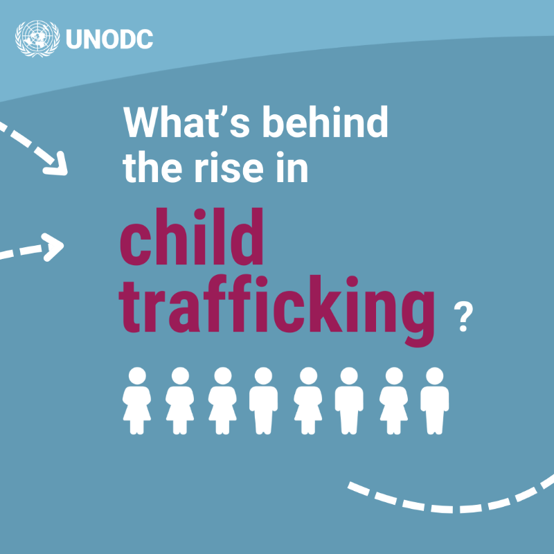 UNODC_OrgCrime's tweet photo. Latest data on child trafficking is alarming!

🔹6 out of 10 trafficked girls are sexually exploited
🔹4.5 out of 10 trafficked boys endure forced labour

Discover the causes and drivers of child trafficking below.

#EndHumanTrafficking